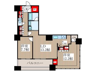 THE TOKYO TOWERS MID TOWER(4F)の物件間取画像